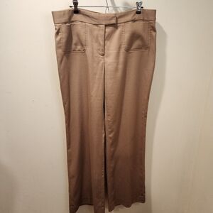 Anne klein Caramel Flare legs dress pants size 14